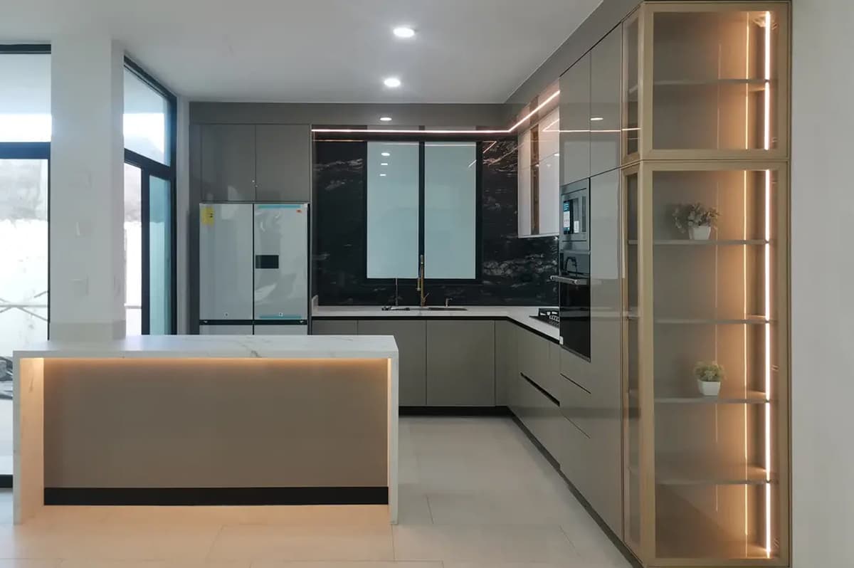 Cocina Integral de Alto Brillo en Privada Alcalá del Rey Culiacán