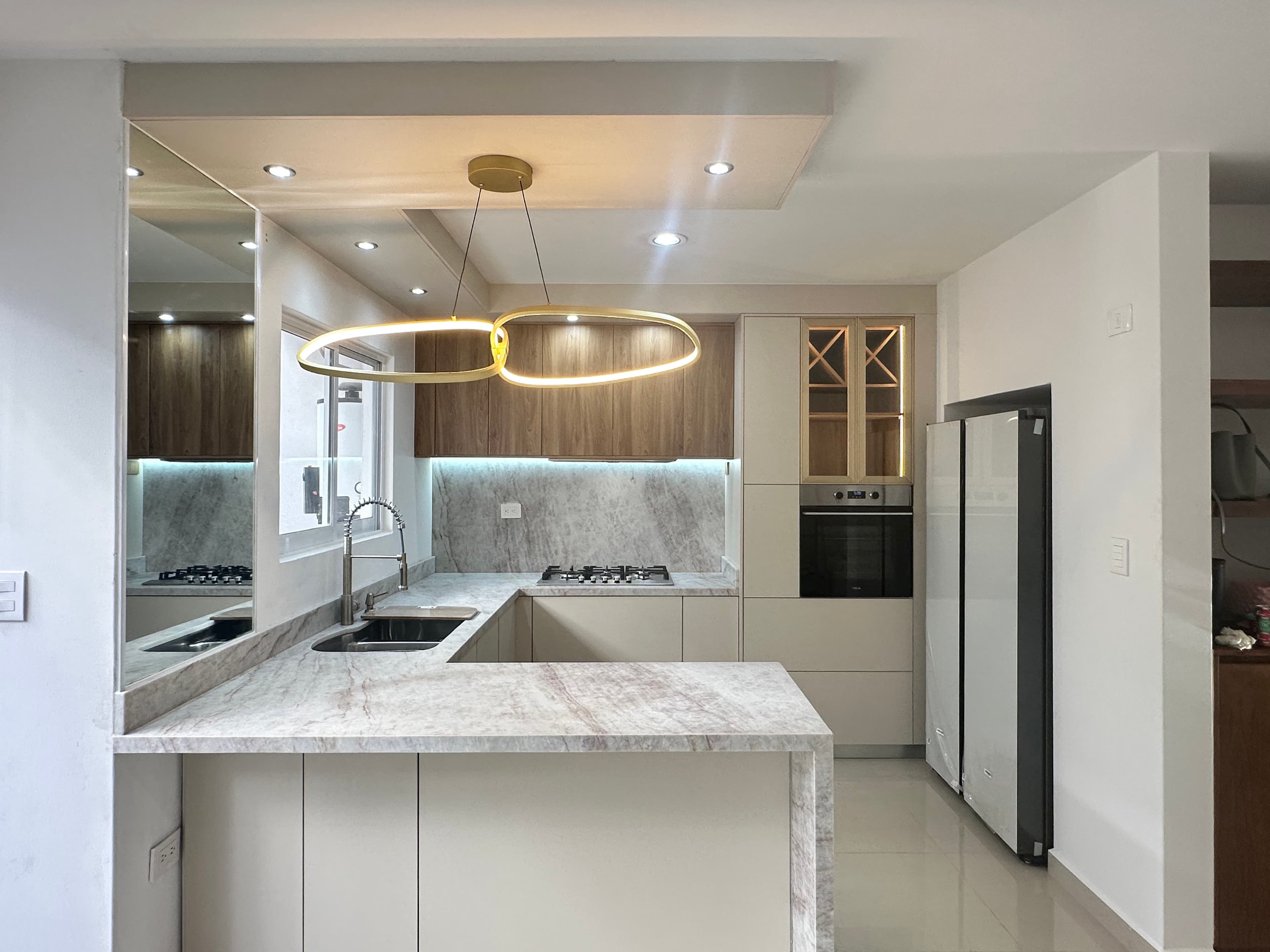 Cocina Integral con Península y Vinera en Portalegre, Culiacán — Detalle 2 | Casa Aurea Culiacán